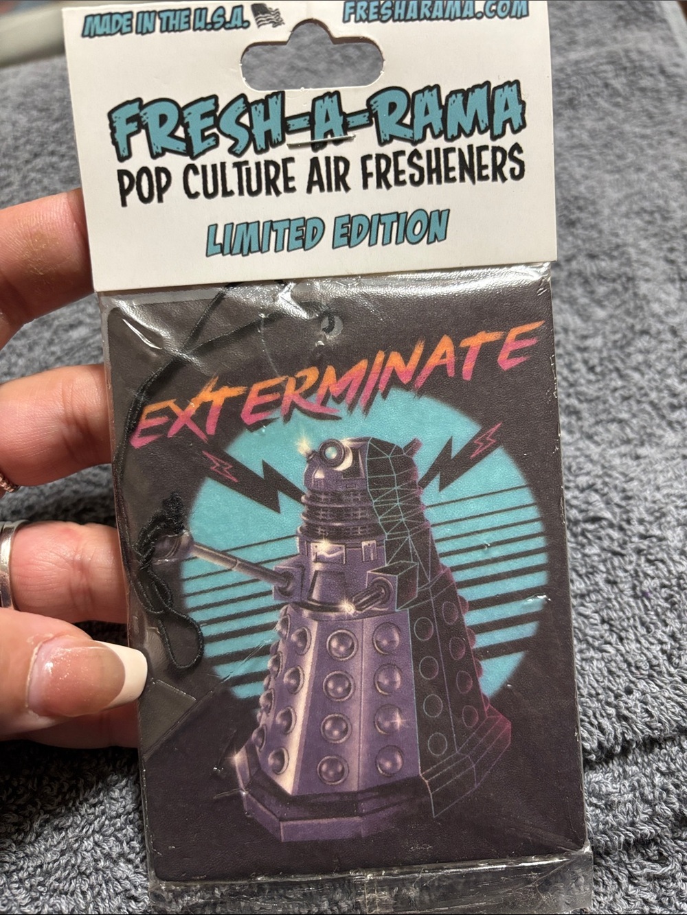 Limited Edition Purple Dalek Air Freshener - EXTERMINATE